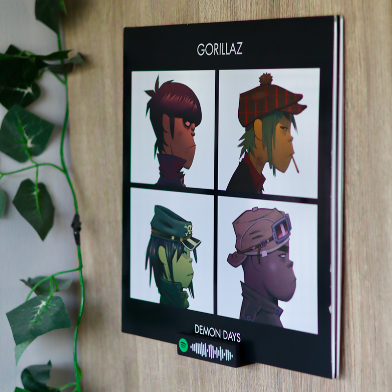 Vinyl Record Wall Mount With Spotify Code