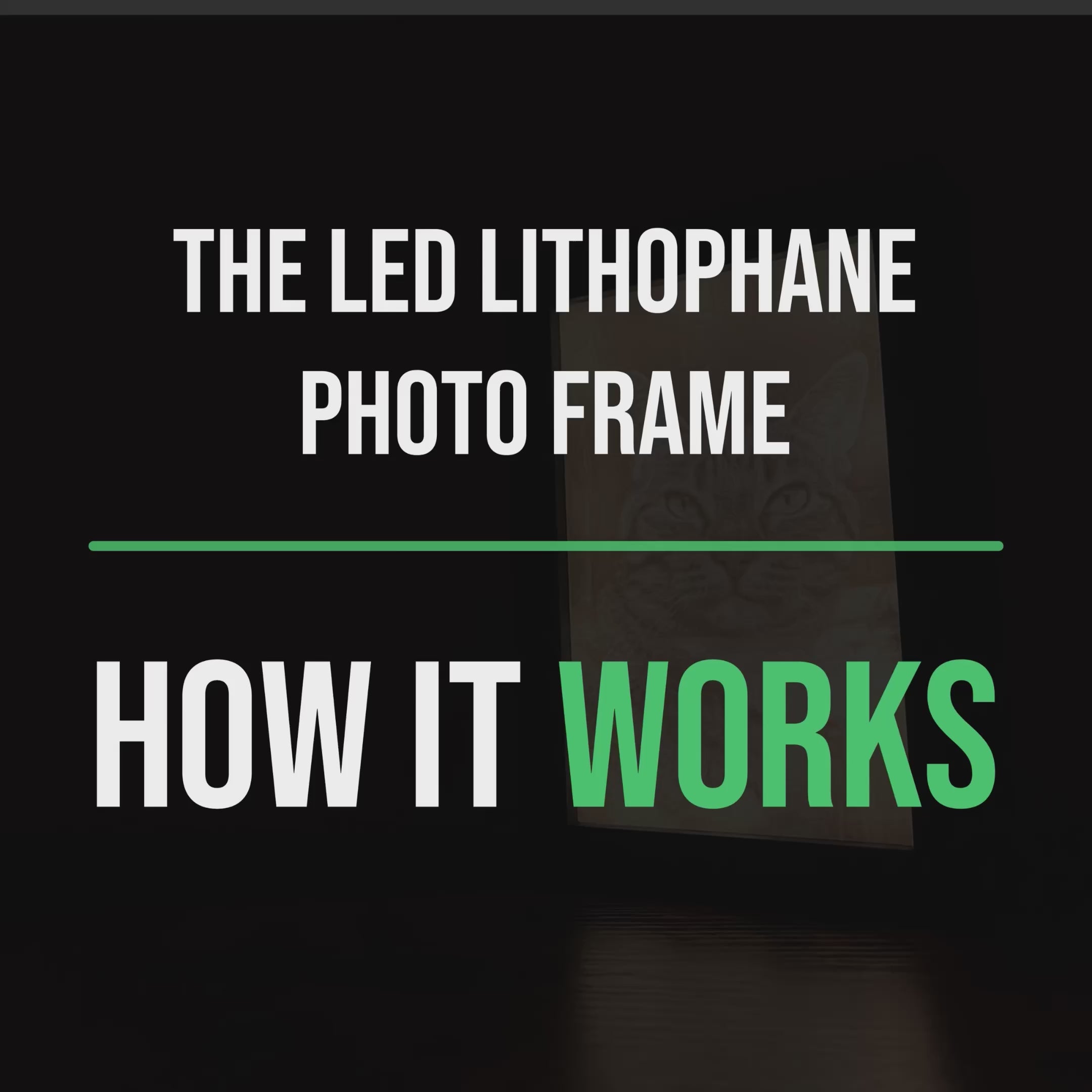 LED Lithophane Photo Frame