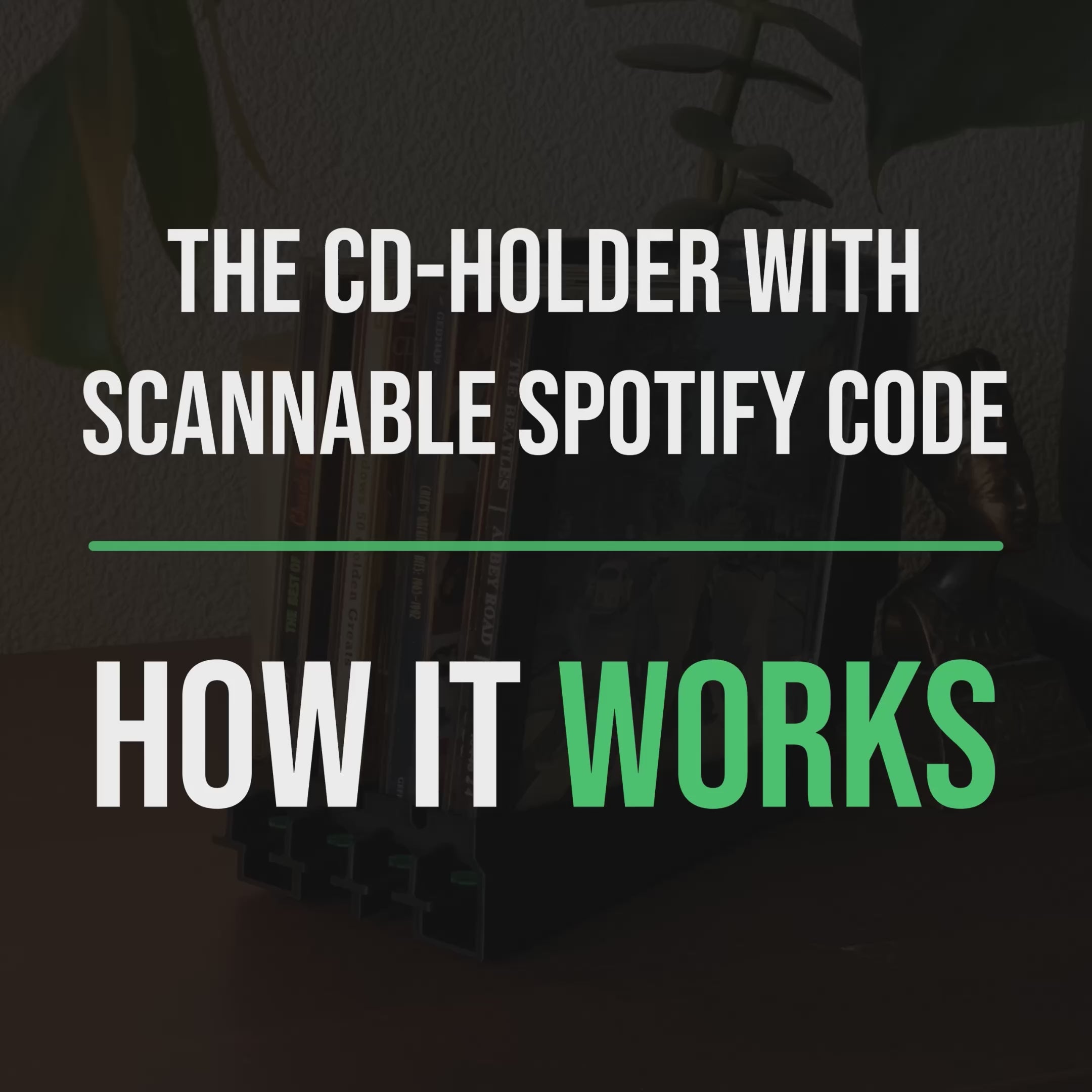 CD-Holder With Scannable Spotify Code