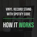 Vinyl Record Stand With Spotify Code